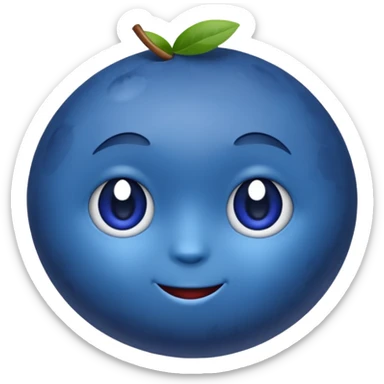 Un emoji myrtille sticker