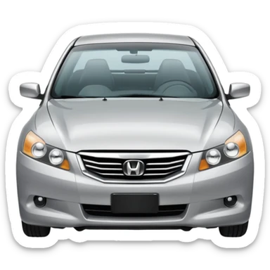 2009 honda accord w clear headlights  sticker