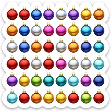 Christmas Baubles sticker