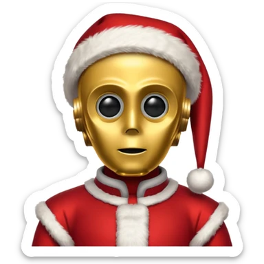c3po santa sticker