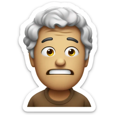 frustrated with chronic constipation  sticker