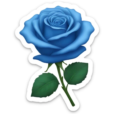 blue rose sticker