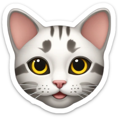 Kat die gietag spilt sticker