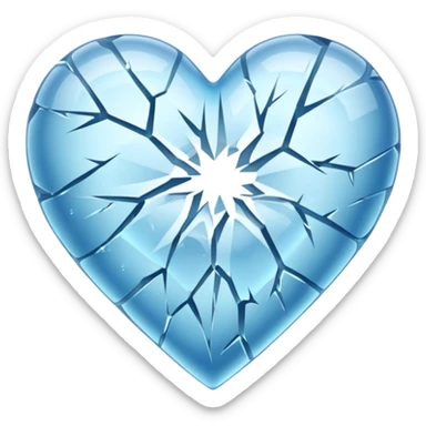 Corazón congelado sticker