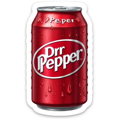 Dr pepper can icon sticker