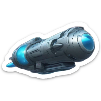 futuristic Supernova Launcher sticker