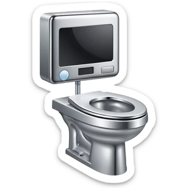 Large tv man skibidi Toilet  sticker