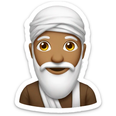 Muslim wearing tilak sticker