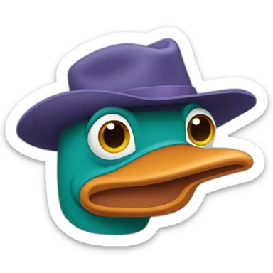 perry the platypus sticker