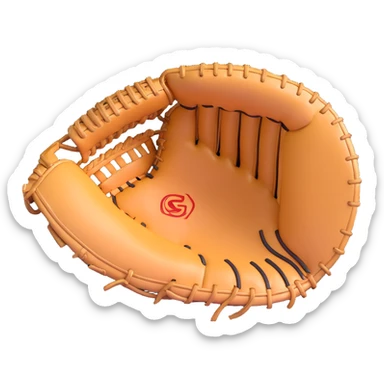 baseball catcher's glove sticker