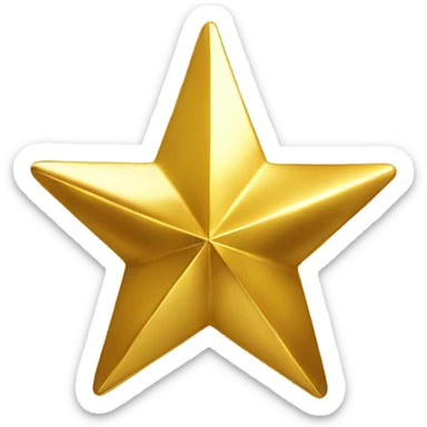 Gold star sticker