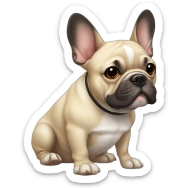 French bulldog sticker