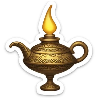 Aladdin’s lamp sticker