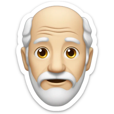 tender old man sticker