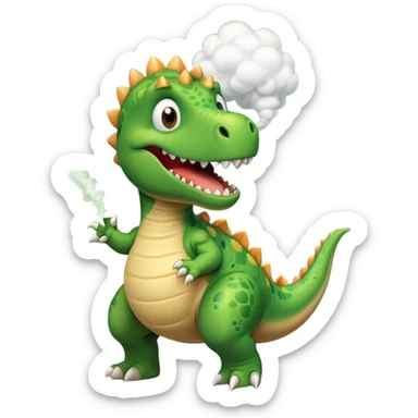 Dinosaure qui pète  sticker