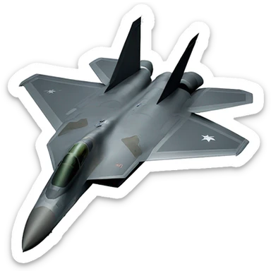 F22 military plane sticker