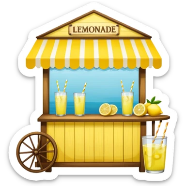fancy lemonade stall sticker