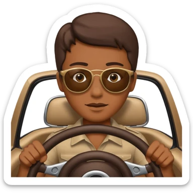 driving begind the wheel sticker