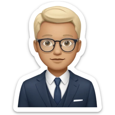 Designer website guy with professional dp sticker