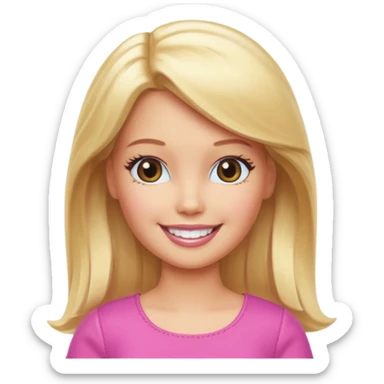 Barbie Emoji sticker