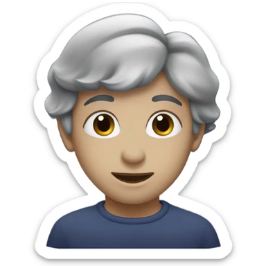 Indigo heart sticker