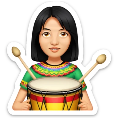 Festive Drummer sticker