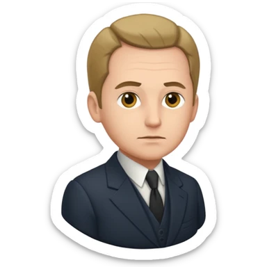 Johann Gottlieb Fichte three-quarter view sticker