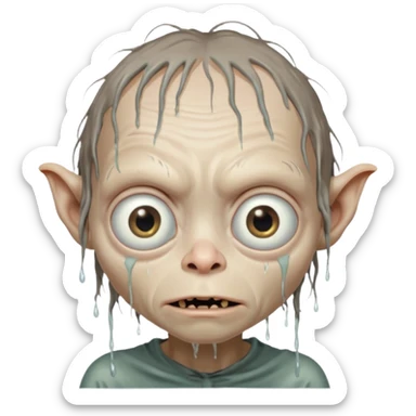 gollum from lord of the rings sticker