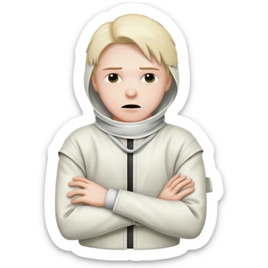 mentally ill in a straitjacket sticker