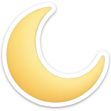 Moon and stars sticker