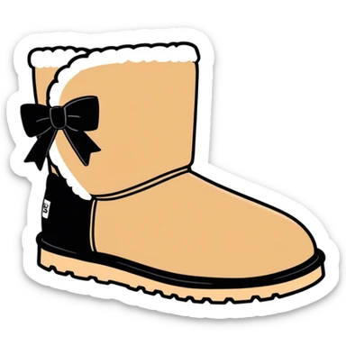 Uggs with bows  sticker