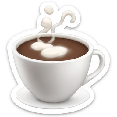 hot cocoa cup sticker