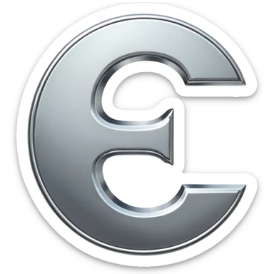 $ dollar metal symbol sticker