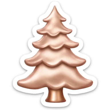 Rose Gold Christmas tree sticker