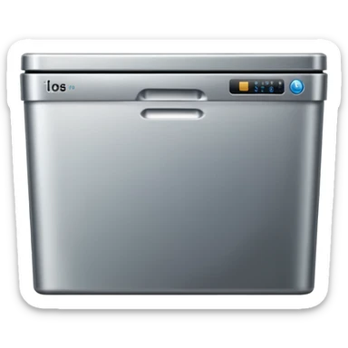 dishwasher emoji in style of apple sticker