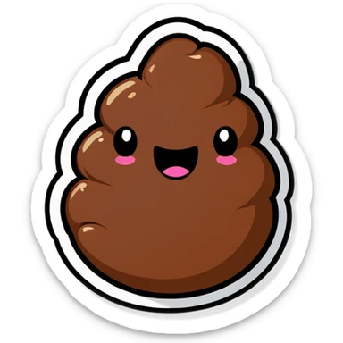 Underware poop sticker