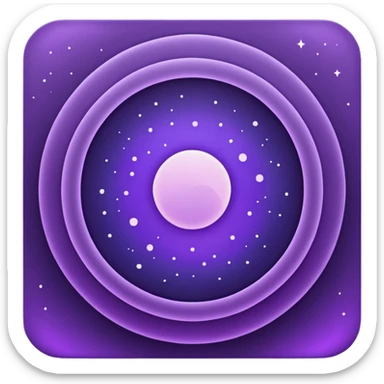 lunar cicles purple sticker