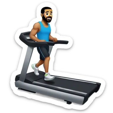 drake on a treadmill sticker