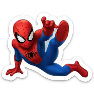 Spider-Man pooping sticker