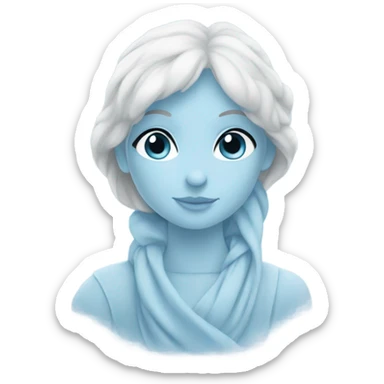 innocent and pretty blue sticker