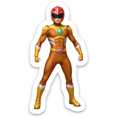 brown power ranger emoji sticker