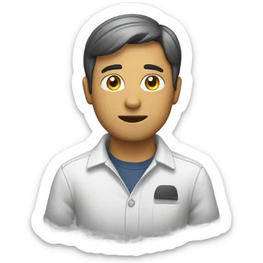 person ignoreing sticker