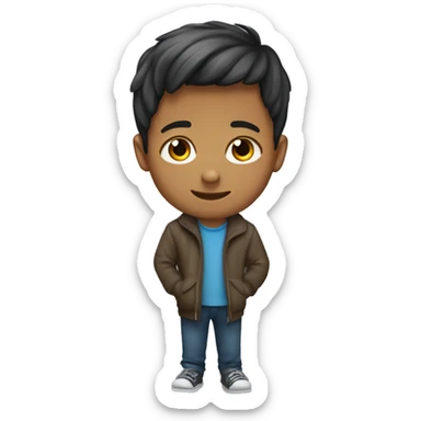 a boy about 18 proposed to a girl named Mou ," I Love You ". sticker