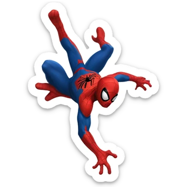 Spider-Man wave sticker