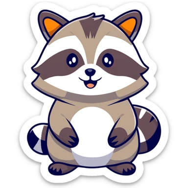 raccoon sticker