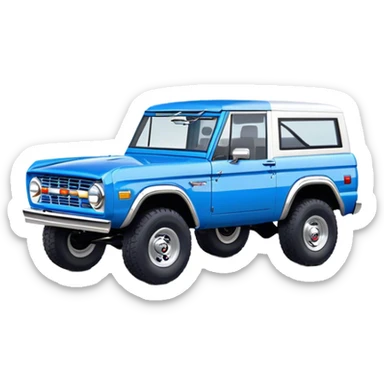 Ford Bronco - Ford (Model Year: 2021) (Iconic colour: Blue) sticker