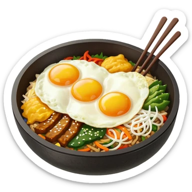 Create an emoji for Korean ishiyaki bibinba   sticker