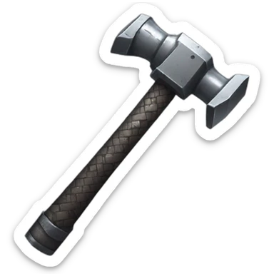 cyber punk style hammer sticker