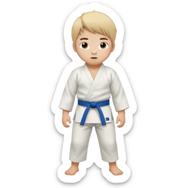 judo kid full body sticker