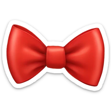 Red bow sticker